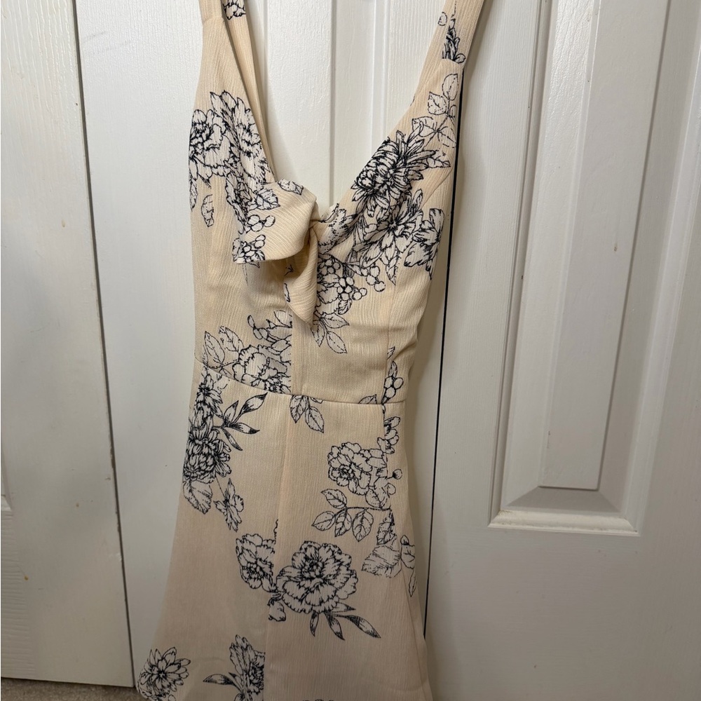 Floral Beige Dress